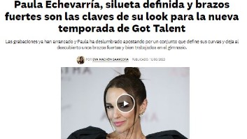 "Paula Echevarría, silueta definida y brazos fuertes son las claves de su look para la nueva temporada de Got Talent"